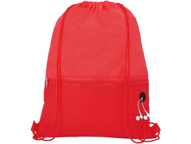 Mochila de cuerdas para empresa poliéster Oriole Rojo detalle 14