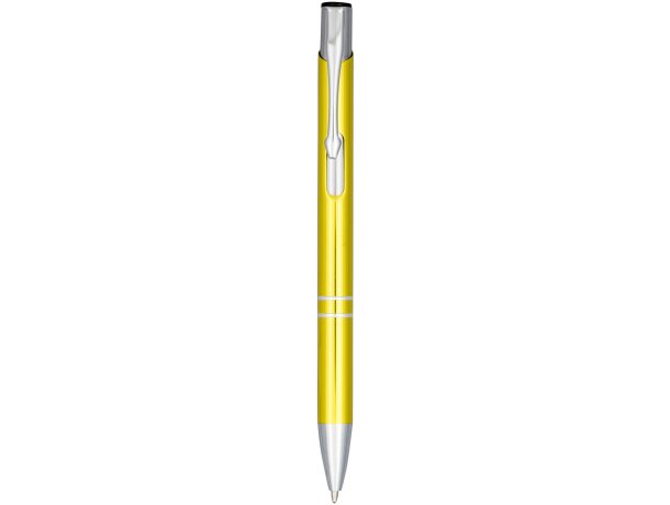 Boli con nombre clip de acero plástico tinta azul Moneta Amarillo detalle 8