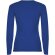 Camiseta manga larga mujer algodón 100% Roly Extreme Azul real detalle 10