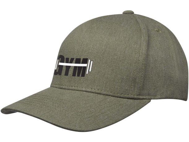 Gorra reciclada cinco paneles con rastreador Aware Onyx Verde detalle 21