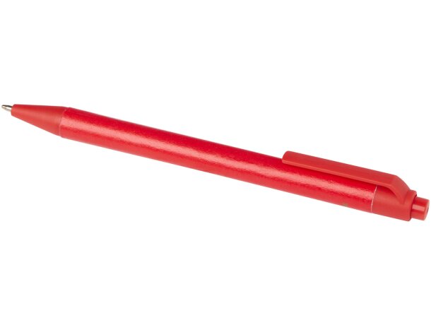 Bolígrafo Chartik de papel reciclado con certificación FSC Rojo detalle 6