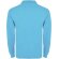 Polo manga larga hombre Estrella Roly 100% algodón piqué Azul turquesa detalle 22
