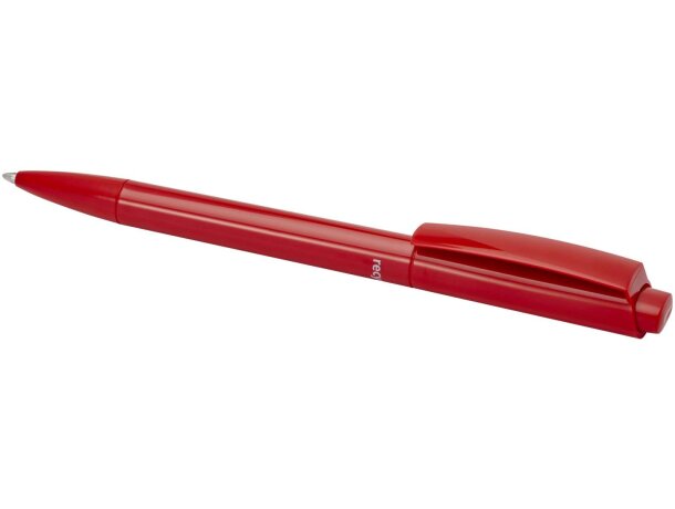 Bolígrafo Martha de plástico reciclado con tinta azul Rojo detalle 12