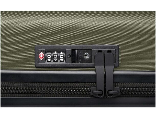 Trolley cabina Rover 20 con ABS reciclado certificado GRS Verde bosque detalle 30