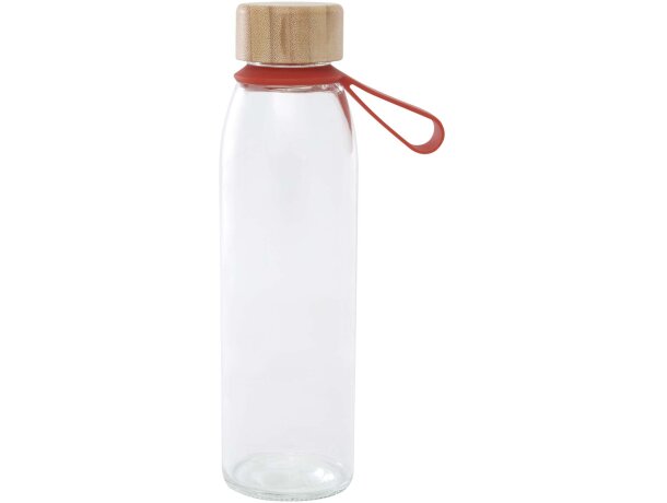 Botella de cristal Porto 500 ml con tapa de bambú detalle 14