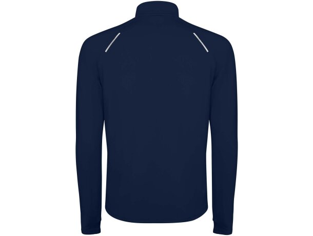 Sudadera técnica hombre Estambul con media cremallera Roly Azul marino detalle 6