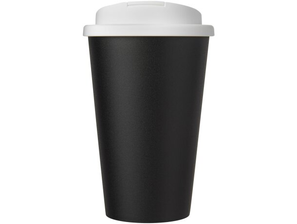 Americano® Eco Vaso reciclado de 350 ml con tapa antigoteo Blanco/negro intenso detalle 1