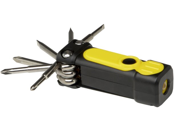 Destornillador reciclado 8 en 1 con linterna integrada Octo Amarillo detalle 10