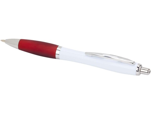 Bolígrafo Nash de plástico reciclado con mecanismo clic Rojo detalle 9