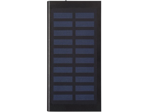 Batería externa solar de 8000 mAh Stellar Negro intenso detalle 2