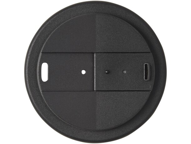 Vaso de plástico pp antigoteo 250ml Negro intenso detalle 9