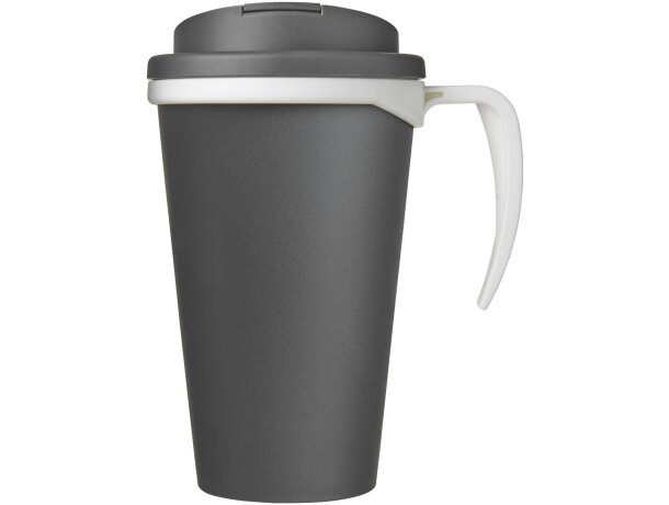 Americano® Grande taza 350 ml con tapa antigoteo Gris detalle 9