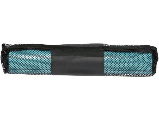 Esterilla yoga Babaji con superficie texturizada y bolsa Gris/verde menta detalle 2