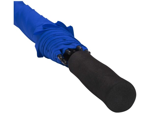 Paraguas Ibi 27 pulgadas con tejido pongee y armazón reforzado Azul real detalle 20