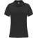 Polo deportivo de manga corta para mujer Monzha Roly Negro intenso