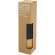 Botella de acero inoxidable con aislamiento al vacío de cobre de 540 ml con pared exterior de bambú Torne personalizado