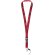 Lanyard con hebilla separable y enganche para móvil Sagan Rojo detalle 9