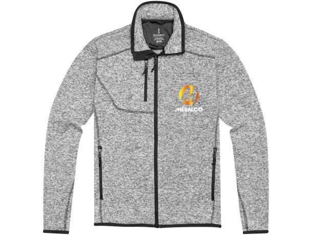 Chaqueta de punto de hombre Tremblant Gris mezcla detalle 4