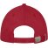 Gorra de 6 paneles Darton personalizadas con detalle de ribete elegante Rojo detalle 8
