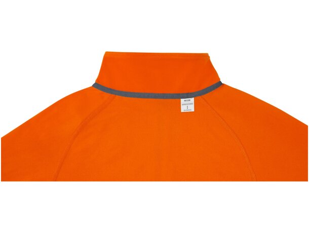 Chaqueta polar mujer Zelus con microforro 140 g/m² Naranja detalle 16