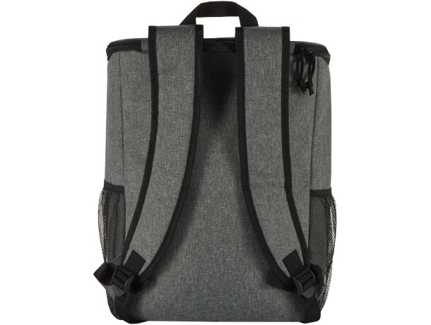 Mochila picnic nevera Tundra 20L con cubiertos y certificado GRS Gris mezcla detalle 15