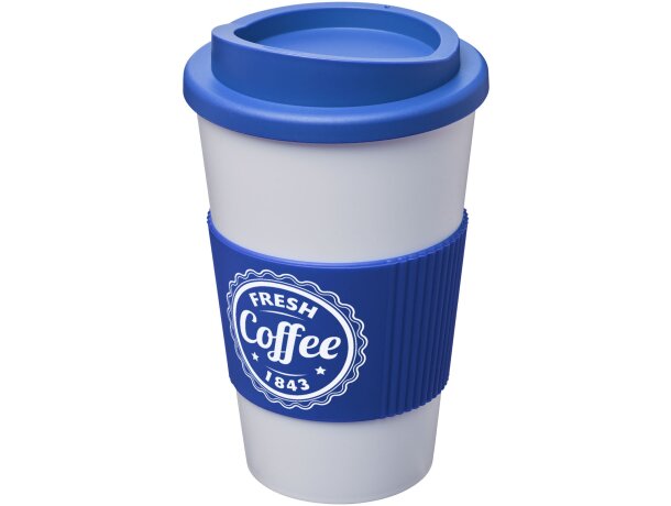 Vaso térmico 350ml con agarradera Americano Blanco/azul intermedio detalle 113