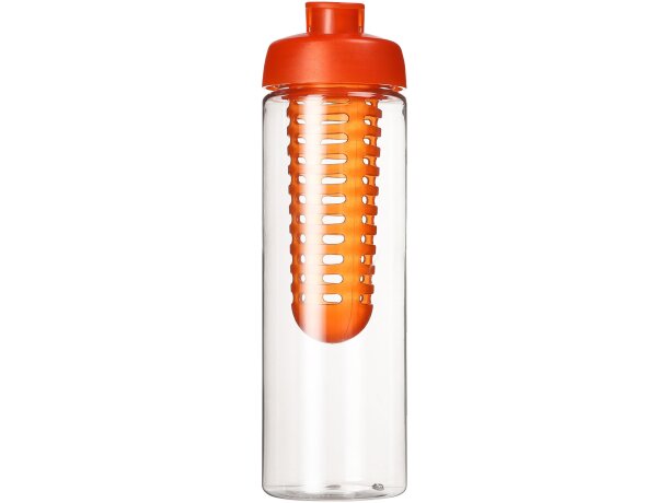 H2O Active® Vibe Bidón e infusor con tapa Flip de 850 ml Transparente/naranja detalle 14