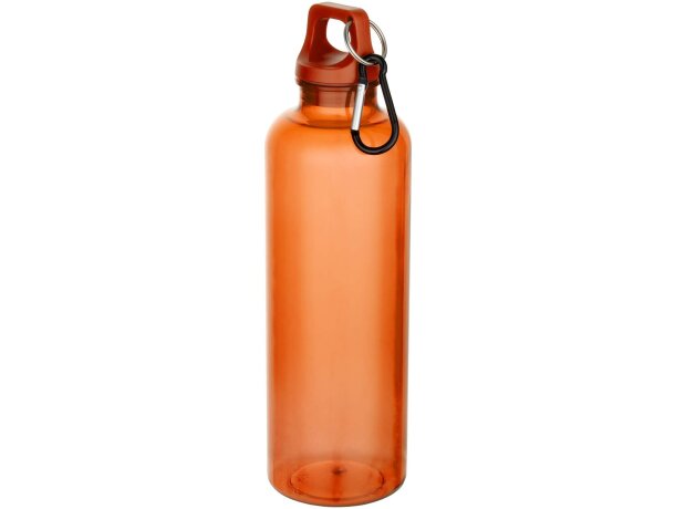 Botella Oregon 750ml PET reciclado certificado RCS con mosquetón Naranja detalle 15