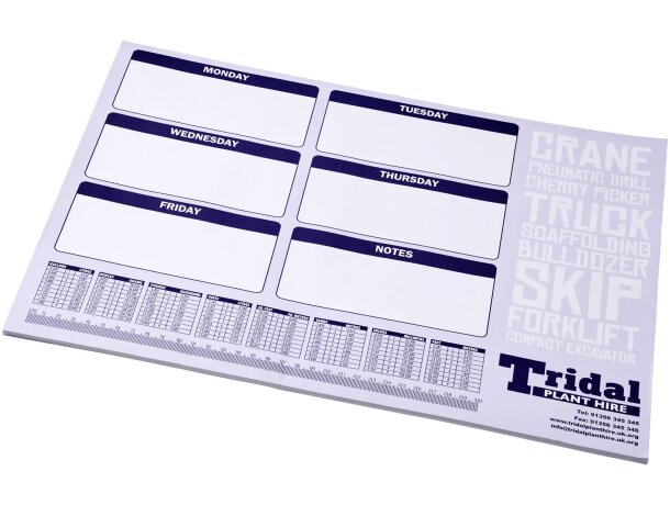 Libreta barata Desk-Mate A2 con 100 hojas blancas desprendibles Blanco detalle 2