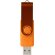 Memoria USB metálica Rotate 4GB con mecanismo rotativo Naranja detalle 18