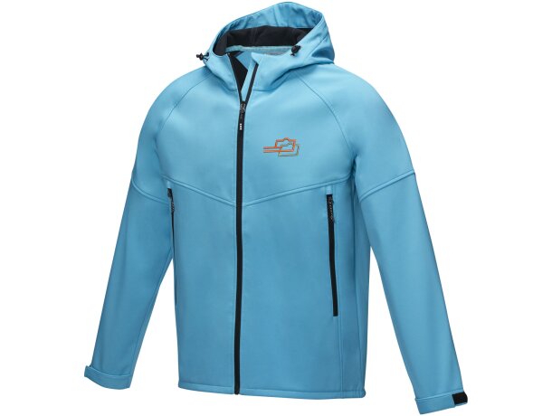 Chaqueta softshell reciclada hombre Coltan certificada GRS Azul nxt detalle 1