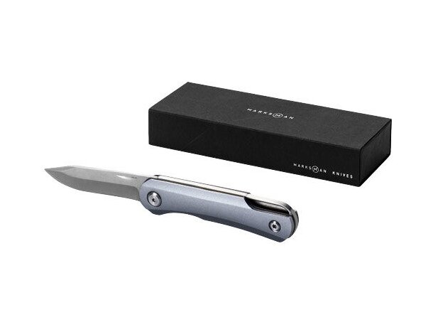 Navaja plegable con bloqueo personalizada plata Navaja plegable con bloqueo personalizada plata