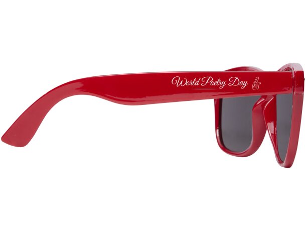 Gafas de sol Sun Ray de PET reciclado Rojo detalle 9