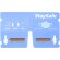 Neceser plegable para mascarillas Madden Azul transparente detalle 51
