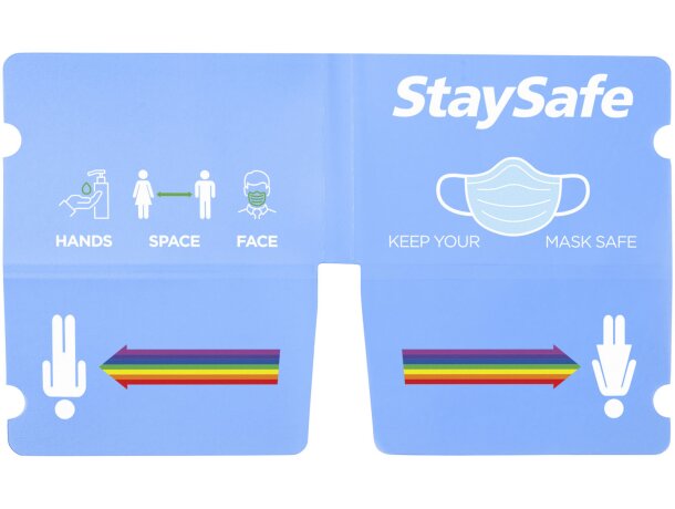 Neceser plegable para mascarillas Madden Azul transparente detalle 51