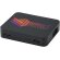 Hub USB Gaia de 4 puertos con plástico ABS reciclado Negro intenso detalle 1