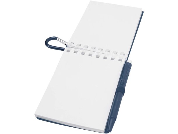 Set libreta tapa blanda y bolígrafo exterior Lig Mini Azul océano detalle 4