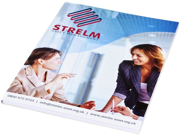 Bloc A5 Desk-Mate cubierta envolvente cartón hojas adhesivas Blanco detalle 4