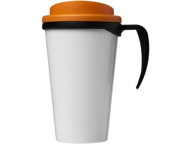 Taza térmica personalizada en pp 350ml Negro intenso/naranja detalle 13