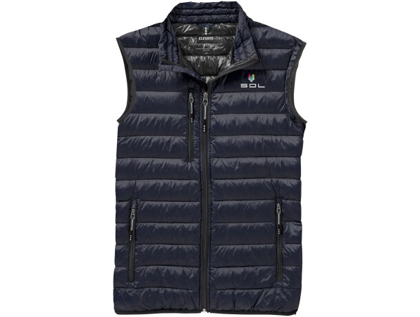 Chaleco plumón natural hombre Fairview con certificación RDS Azul marino detalle 13