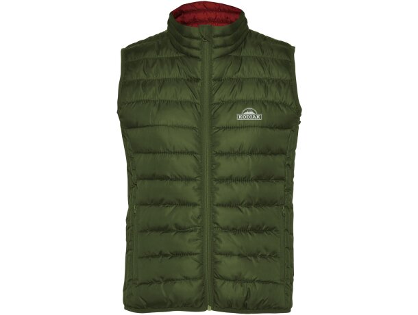 Chaleco aislamiento mujer Oslo Roly acolchado tacto pluma Verde militar detalle 6