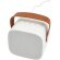 Altavoz inalámbrico bluetooth Diya de plástico reciclado Blanco detalle 11