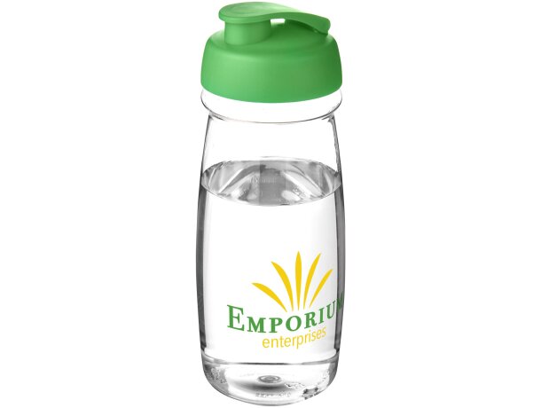 H2O Active® Pulse Bidón deportivo con Tapa Flip de 600 ml Transparente/verde detalle 71