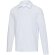 Polo manga larga Apollo algodón piqué unisex corporativo Blanco