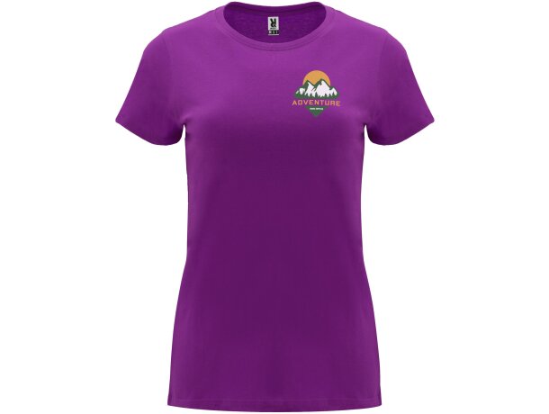 Camiseta manga corta mujer Capri Roly 100% algodón 170 g/m² Morado detalle 121