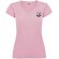 Camiseta cuello pico mujer Roly Victoria algodón 155 g/m² Rosa claro detalle 21