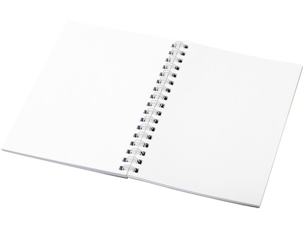 Libreta A6 espiral cubierta polipropileno Desk-Mate Blanco detalle 7