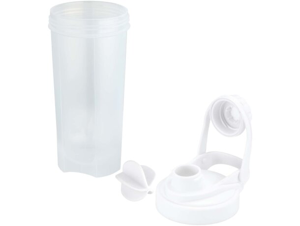 Bidón deportivo Forza 700ml con bola agitadora para batidos Transparente claro detalle 3
