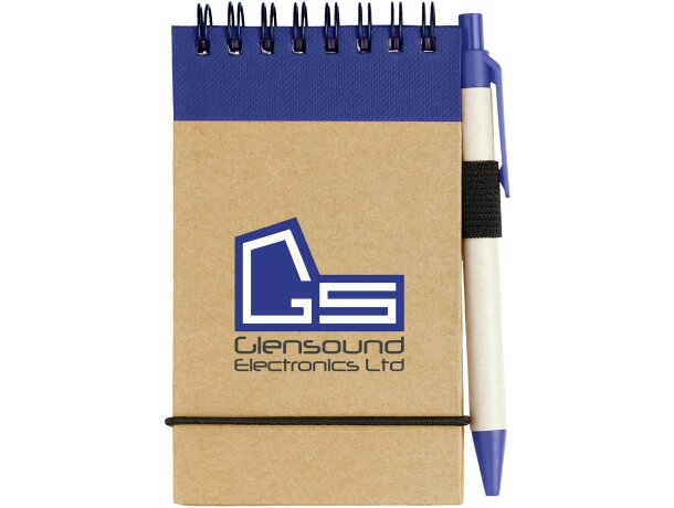 Bloc de notas con bolígrafo y goma personalizada