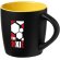 Taza cerámica Riviera 340ml mate con interior de color Negro intenso/amarillo detalle 1